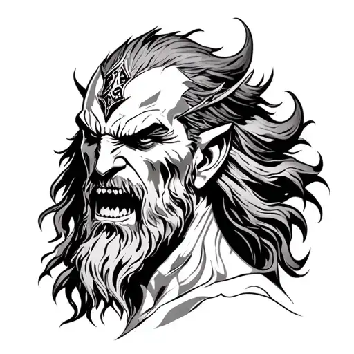 ares god of war tattoo design idea