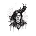 I want a tattoo based on Ameri de Duki album tattoo design idea