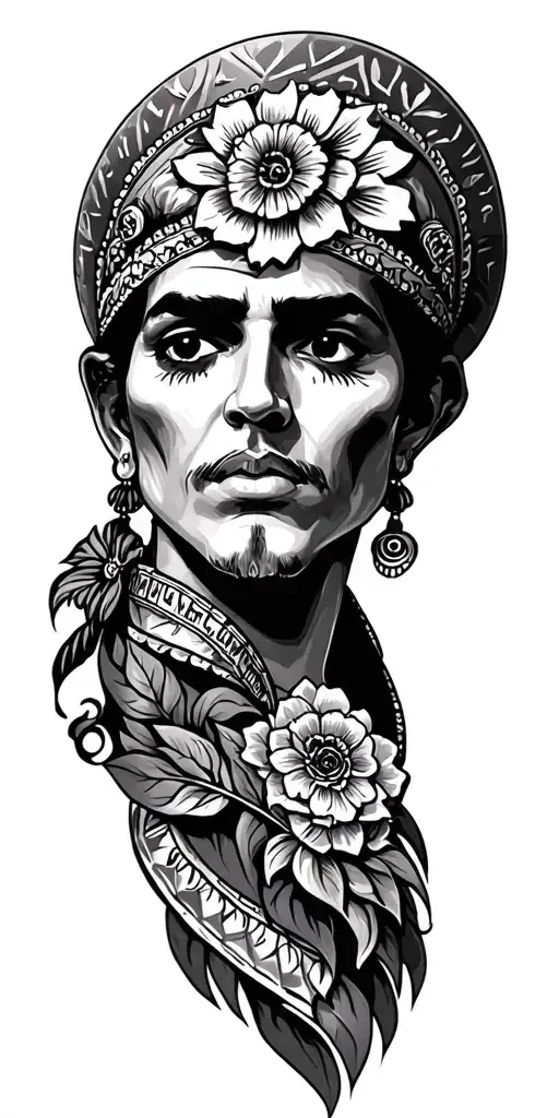 Mexican tribute tattoo design idea