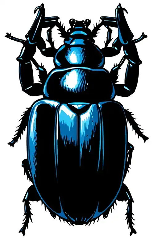 cancer sign scarab beetle tattoo design idea