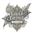 Biblical Scripture writing tattoo design idea