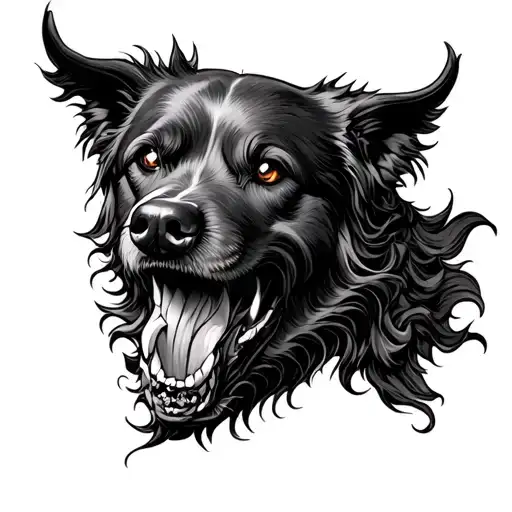 Hell Hound tattoo design idea