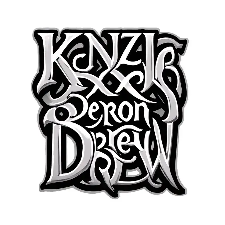 "Kenzie Deron Drew" Celtic Knot tattoo design idea