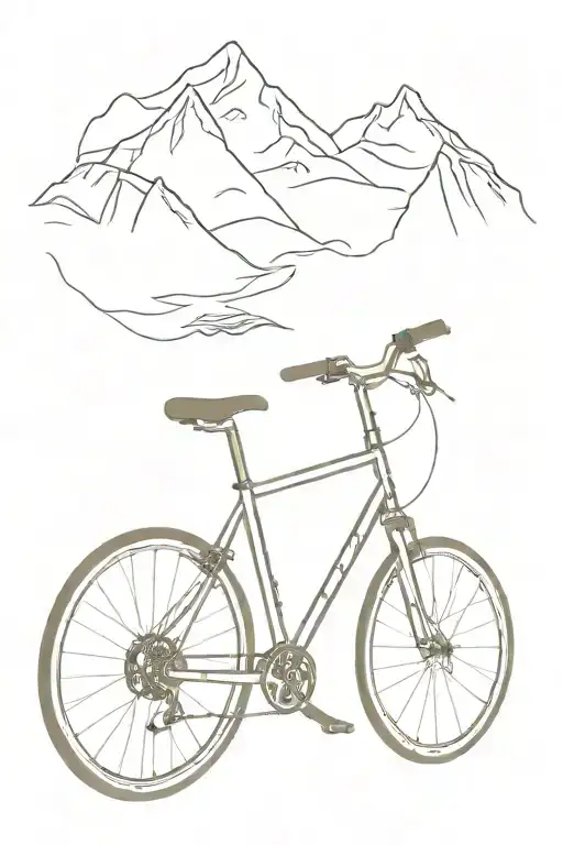 MTB Bike tattoo design idea