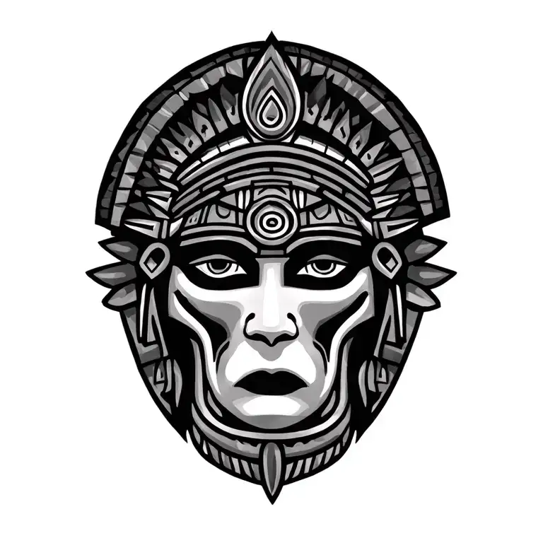 Aztec tattoo design idea
