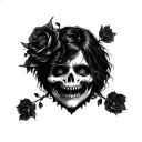 Dark Creepy tattoo design idea