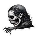 Dark Creepy tattoo design idea