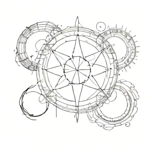 circle tattoo with the years 1994,1962,1997,1946 tattoo design idea