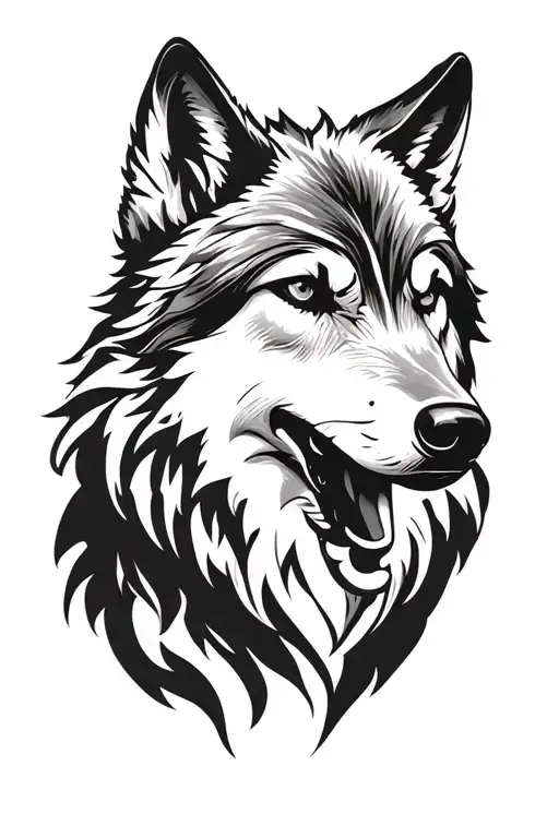 wolf face tattoo design tattoo design idea