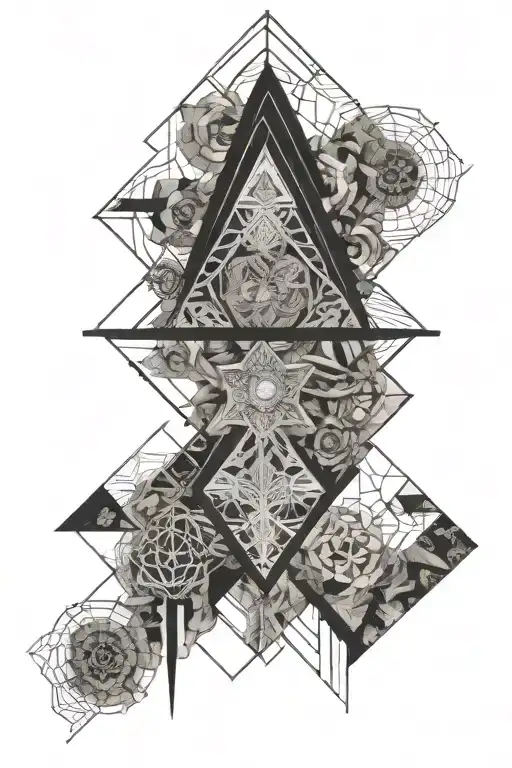 Combine Budddhism, Travel and Mental Wellness retreat tattoo design idea