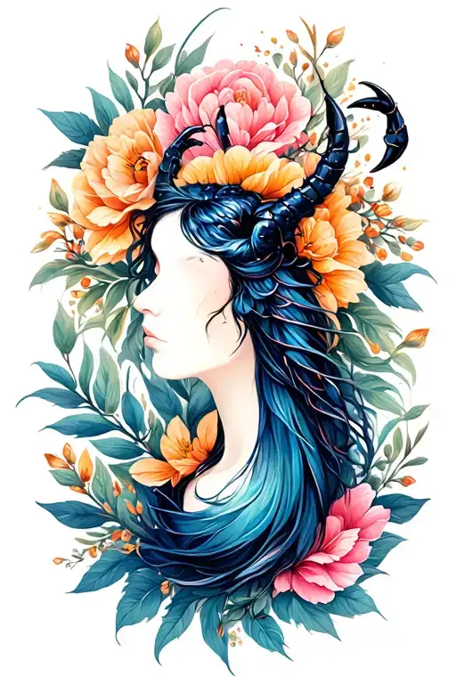 cancer, Sagittarius, Scorpio zodiac symbol tattoo design idea