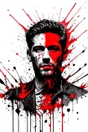 Overthinking man tattoo design idea