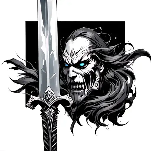 buster sword tattoo design idea