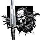 buster sword tattoo design idea