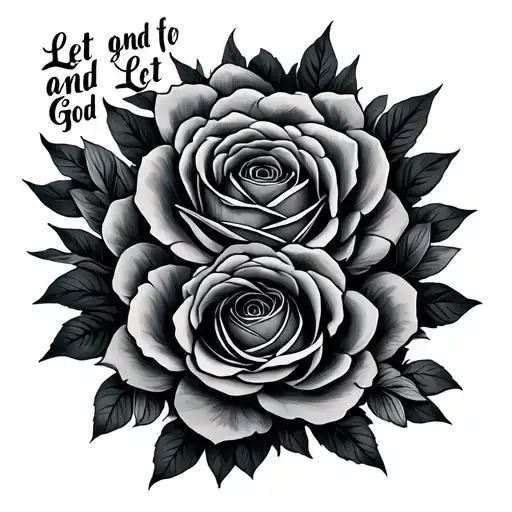 Let Go And Let God tattoo design idea