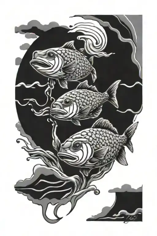 learn to swim tattoo design idea