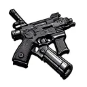 ajax and machine gun tattoo design idea