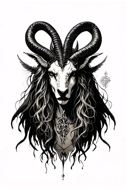 arcangel Uriel-capricorn-sworld tattoo design idea