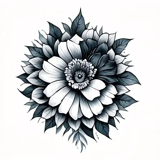 Winter and summer tattoo design idea