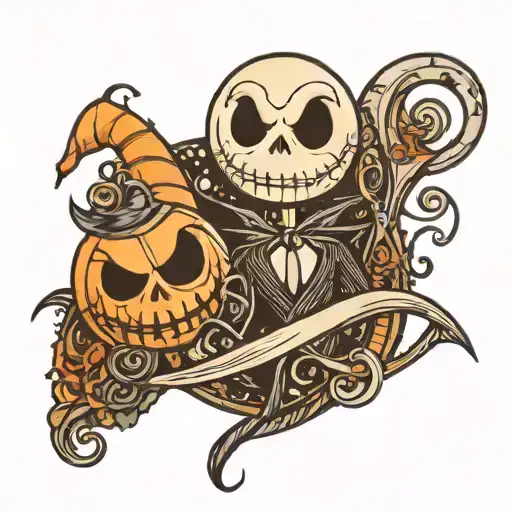 Nightmare before Christmas  tattoo design idea