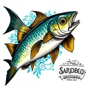 sardine tattoo design idea