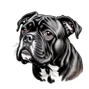 Cane Corso tattoo design idea
