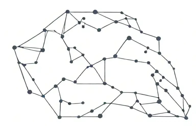 leo constellation tattoo design idea