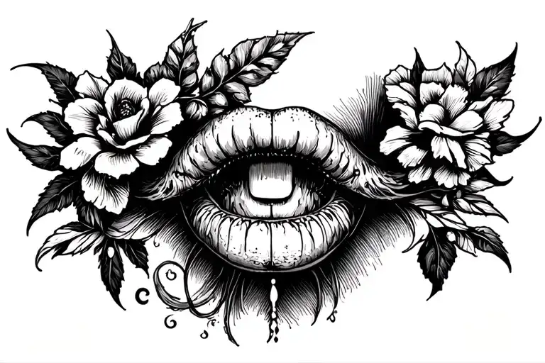 Pubic tattoo design idea