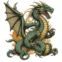 army, infantry, peru, dragon tattoo design idea