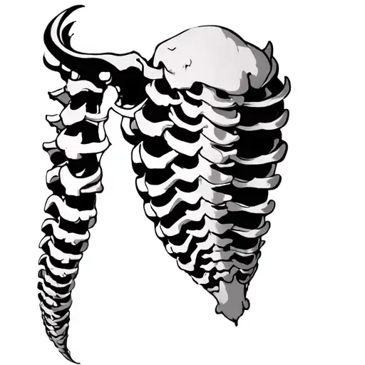 Spinal tattoo design idea
