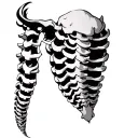 Spinal tattoo design idea