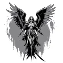 Warrior Angels tattoo design idea