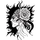mauri tattoo half chest tattoo design idea