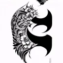 mauri tattoo half chest tattoo design idea