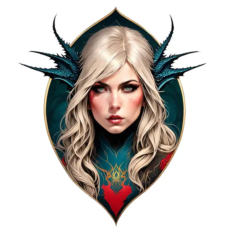 Morrigan from dragon age tattoo design idea