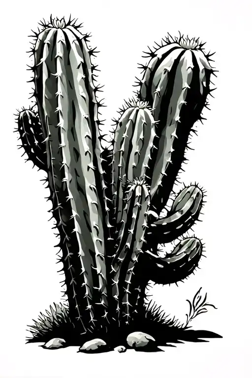 cactus jack tattoo design idea