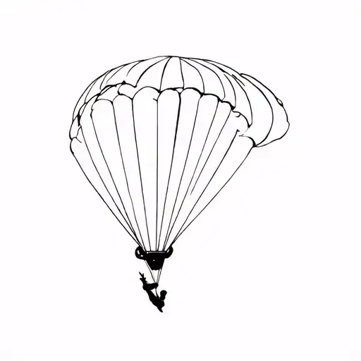 skydive tattoo design idea