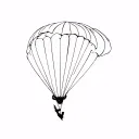 skydive tattoo design idea