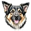 police sheepdog tattoo design idea