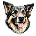 police sheepdog tattoo design idea