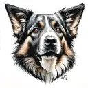 police sheepdog tattoo design idea