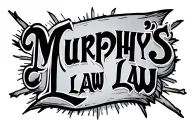 text saying murphy's law tattoo design idea