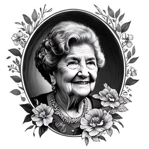 Grandma Memorial tattoo design idea