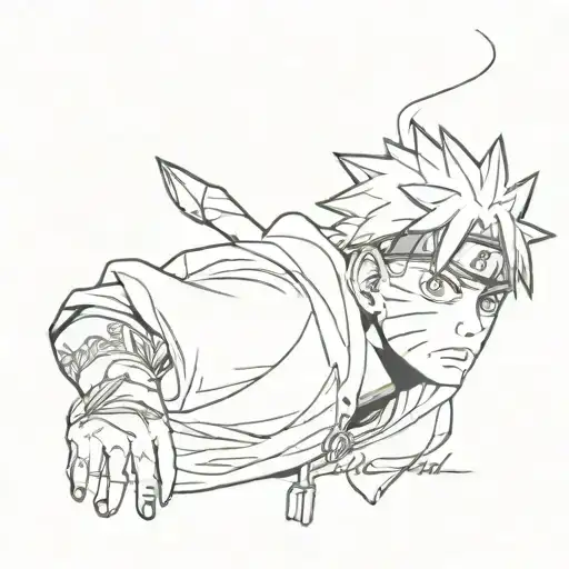Naruto juice wrld tattoo design idea