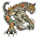 DEVA COMBAT tattoo design idea