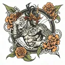 DEVA COMBAT tattoo design idea
