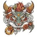 DEVA COMBAT tattoo design idea