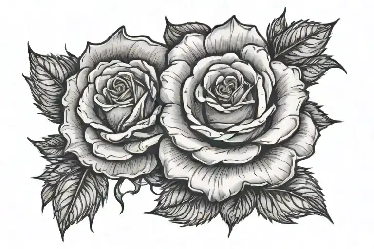 rose with 999 juice wrld tattoo design idea