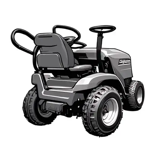 Lawnmower tattoo design idea