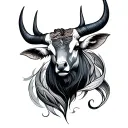 taurus and pisces tattoo design idea